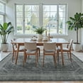 thumbnail image 6 of KUETH Rugs for Living Room 5'x7', Non Slip Machine Washable Indoor Large Rug, Low Pile Chenille Print Mat for Bedroom Dining Room Home Office Kitchen, Gray, 6 of 9