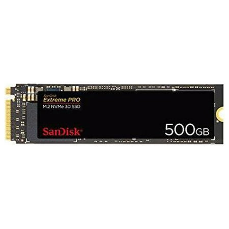 SanDisk - Extreme PRO 500GB PCIe Gen 3 x4 NVMe Internal Solid State Drive with 3D NAND Technology