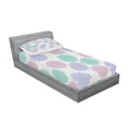 thumbnail image 2 of Ambesonne Floral Fitted Sheet & Pillow Sham Set, Exquisite Flowers, Twin, Multicolor, 2 of 2