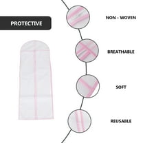 ROSENICE 1Set Formal Dress Garment Bag for Wedding Gowns in Non-Woven Fabric