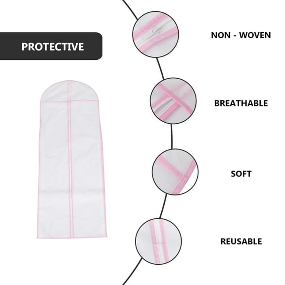 MERRYHAPY 1Set Dress Dustproof Bag for Wedding Gowns in Non-Woven Fabric