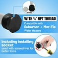 thumbnail image 4 of RV Water Heater Tank Rinser - Powerful Cleaning Hot Water Flush Wand, Travel Trailers Camper Water Tank Sediment Scale Cleaner Spray Flusher Accessory Essentials, 4 of 10