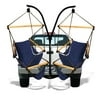 Hammaka Hammocks Trailer Hitch Stand with Wood Dowels Cradle Chair Combo-Color:Midnight Blue