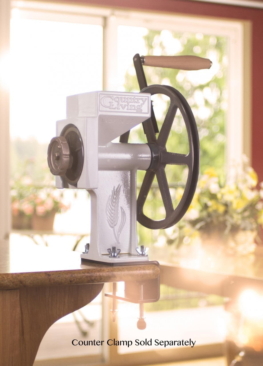 Country Living Hand Grain Mill, Solid IBeam Construction From Cast