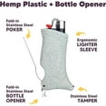 thumbnail image 2 of Toker Poker Bottle Opener Oatmeal, Lighter Case Multi Tool for Camping and Other, 2 of 5