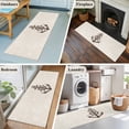 thumbnail image 5 of Nautical Anchor 2'x6' Runner Rugs for Hallway Kitchen Bedside Non Slip Washable, Vintage Coastal Rudder Farmhouse Beige Entryway Rug Runners with Rubber Backing, Long Carpet Runner for Laundry Room, 5 of 8