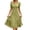 Army Green, variant on Womens Elegant Eyelet Midi Dress V-Neck Button down Ruched Bust Short Sleeve a Line Summer Casual Dress Style Slim Fit Ruffle Hem Lightweight Comfy Daily Wear Green S