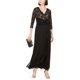 thumbnail image 1 of Vestido fruncido Jessica Howard para mujer negro 6, 1 of 2