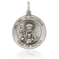 thumbnail image 5 of 925 Sterling Silver Vintage Lady of Montserrate Medal Necklace Chain Pendant Charm, 5 of 13