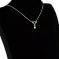thumbnail image 2 of QQTDFG Zirconia Initial Pendants Necklaces Cable Chains Alphabet Letter Adjustable P663-Y, 2 of 2