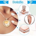 thumbnail image 3 of Uxcell Rhinestone Pendant Trays, 8 Set Double Sided 8pcs Glass Dome 16pcs, 3 of 6
