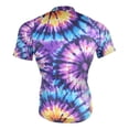 thumbnail image 4 of joogoo Art Tie Dye Purple Men's Cycling Jerseys Mountain Bike Short Sleeve Tops S, 4 of 7
