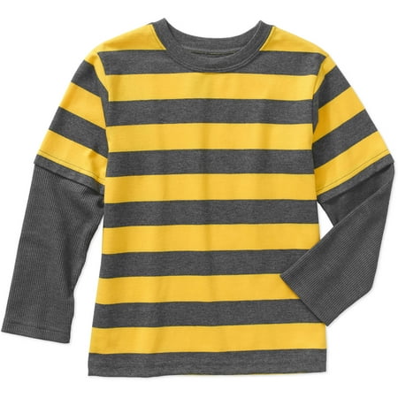 365 Kids From Garanimals - Boys Long Sleeve Stripe Tee - Walmart.com