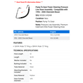 thumbnail image 2 of Pump To Gear Power Steering Pressure Line Hose Assembly - Compatible with 1996 - 2005 Chevy Blazer 1997 1998 1999 2000 2001 2002 2003 2004, 2 of 2
