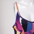 thumbnail image 5 of Gibobby Mono Bombachos Pantalones de tirantes anchos informales sueltos con estampado de tirantes sexy para mujer(Morado， XL), 5 of 5