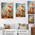 thumbnail image 4 of Designart "Flowery Wonderland In Peach I" Flowers Floater Framed Canvas Art Print, 4 of 5