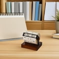 thumbnail image 4 of COOPHYA Perpetual Desktop Calendar Multi Color Wooden with Classic Style for General Users 1Pcs, 4 of 8