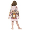 thumbnail image 7 of FORMRS Niños Bathrobe Unisex Hooded Robe Soft Plush Pajamas Sleepwear, Size 2-3T, Watercolor Jam, 7 of 7