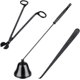 thumbnail image 1 of Juego de accesorios para velas, juego de herramientas 3 en 1 con cortador de mechas, apagavelas, cuchara para mechas, bolsa de regalo para Navidad, Acción de Gracias, Año Nuevo, fiesta, 1 of 7