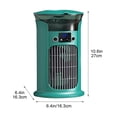 thumbnail image 3 of Eespoir Small Portable Air Conditioning, USB Charging Desktop Air Conditioner with 3 Speeds, Evaporative Windowless Cooler for Personal Use,Green, 3 of 7