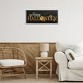 thumbnail image 3 of Stupell Industries Happy Halloween on Black Holiday Painting Gray Framed Art Print Wall Art, 24 x 10, 3 of 10