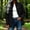 Black, variant on Zip Up Bomber Jackets for Women Long Sleeve Casual Lightweight Windbreaker Coat Stand Collar Outwear with Pockets Fall Spring Clothes for Running Travel Navy L