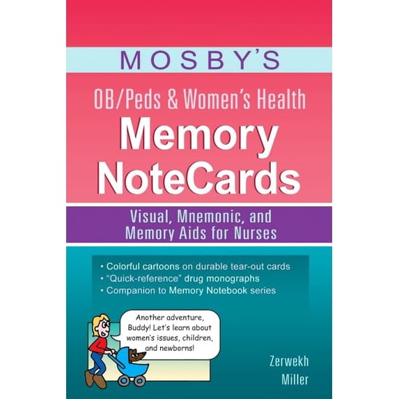 Pre-Owned Mosby's Ob/Peds & Women's Health Memory Notecards: Visual, Mnemonic, and Memory AIDS for Nurses (Spiral-bound) 032308351X 9780323083515