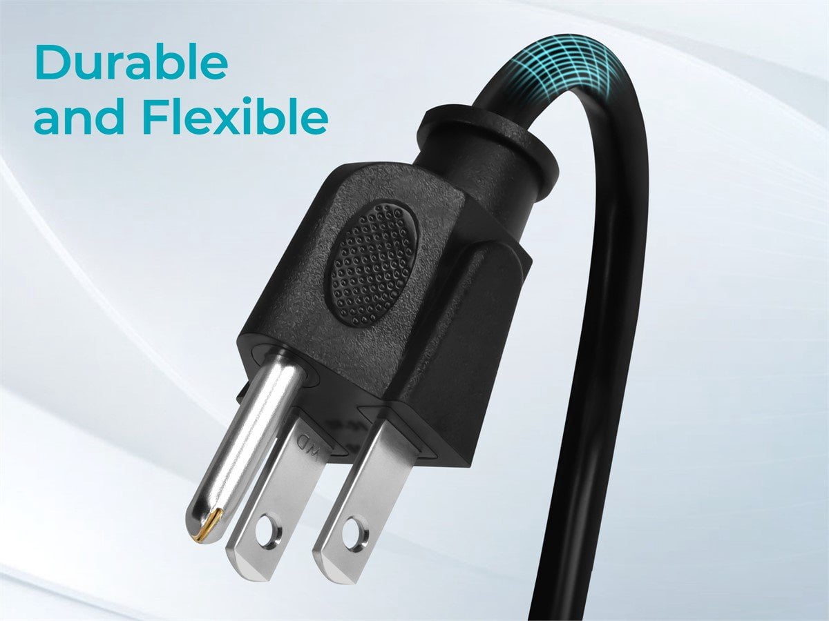 Monoprice 10ft 14AWG Right Angle Power Cord Cable w/ 3 Conductor PC Power Connector Socket 7685