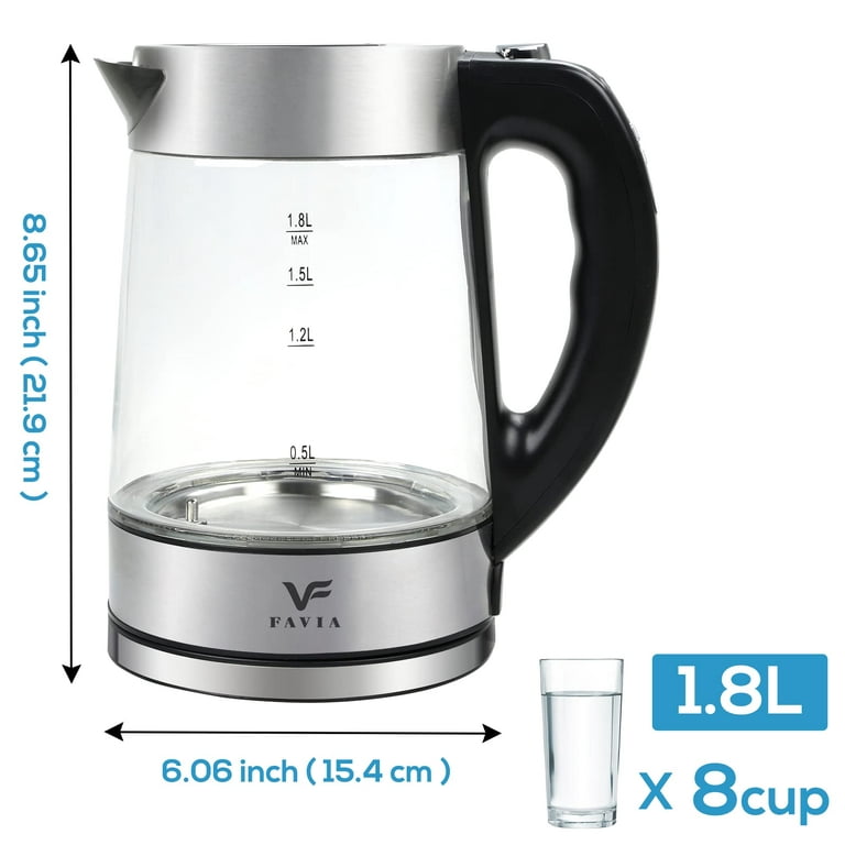 Stainless Steel Electric Kettle Large Capacity Automatic Power Off  Thickening l Anti-Dry Electric Kettle@Silver