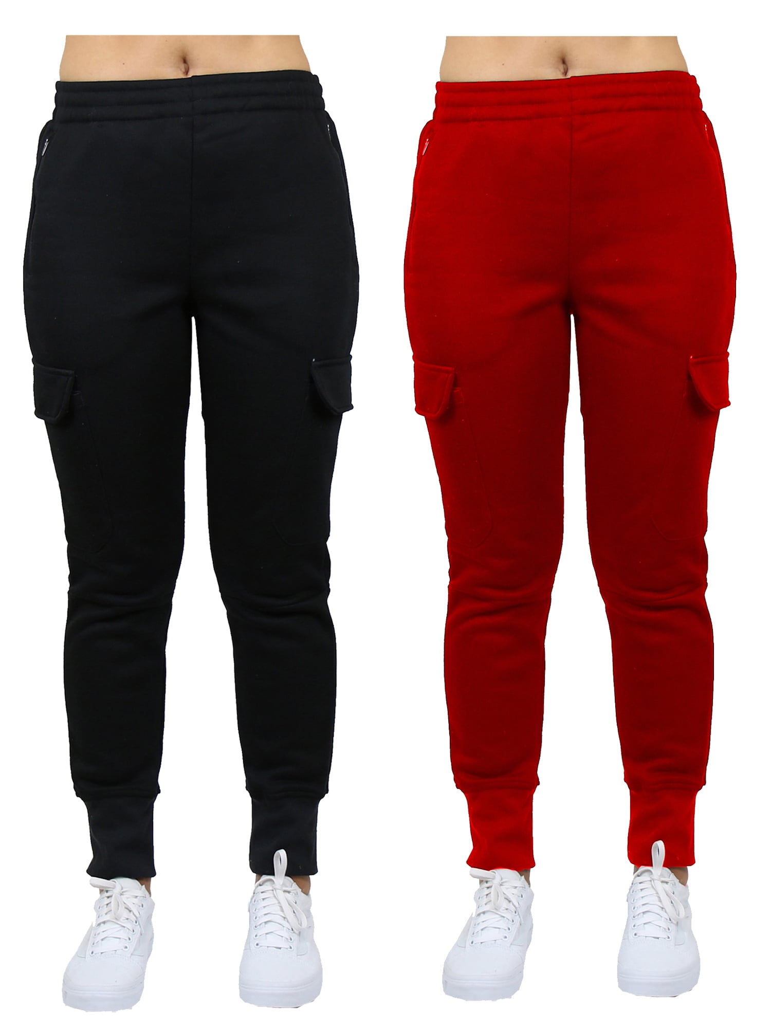 GBH Women's 2Pack FleeceLined LooseFit Cargo Jogger Sweatpants (SXL