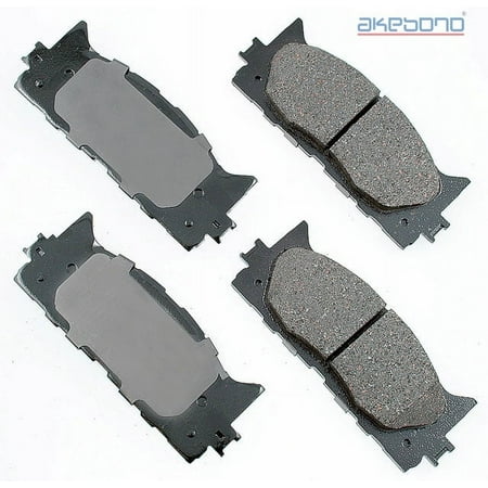 Akebono ACT1222 Disc Brake Pad Kit Fits select: 2007-2017 TOYOTA CAMRY, 2007-2018 LEXUS ES