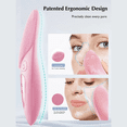 thumbnail image 4 of "Cepillo Limpiador Facial Eléctrico De Silicona Recargable Malubero, Rosa ", 4 of 5