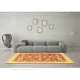 thumbnail image 3 of Ahgly Company Indoor Round Oriental Brown Traditional Area Rugs, 3' Round, 3 of 4
