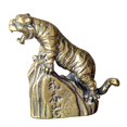 thumbnail image 4 of Bonita estatua de tigre, escultura de latón, accesorios decorativos artesanales, figurita de juguete, adorno de Animal coleccionable para decoración, 4 of 9