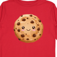 thumbnail image 4 of Inktastic Kawaii Happy Chocolate Chip Cookie Boys or Girls Long Sleeve Toddler T-Shirt, 4 of 5