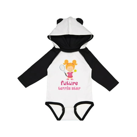 

Inktastic Future Tennis Star Girl Gift Baby Girl Long Sleeve Bodysuit