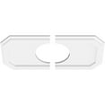 thumbnail image 2 of 20"W x 10"H x 6"ID x 7"C x 1"P Emerald Architectural Grade PVC Contemporary Ceiling Medallion, Two Piece, 2 of 11