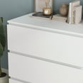 thumbnail image 6 of WIAWG 3 Drawers Dresser Chest for Bedroom,White, 6 of 7
