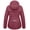 Dark Red, variant on Women's Lightweight Packable Cycling Jacket, Waterproof Windbreaker for Running & Biking Purple XL