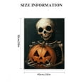 thumbnail image 3 of Vintage Halloween skeleton Pumpkin Canvas Wall Art Painting,Gothic Print Pictures for Home Wall Decor Horror Creepy Dark Posters for Living Room Home Halloween Party Decor Framed, 3 of 5