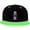 Green, variant on Airplane Hip Hop Hat Two Tone Flat Bill 6 Panel Cap Unisex