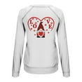 thumbnail image 5 of Azrian Womens Shirts Valentine'S Day Sweatshirt Long Sleeve Pullover Tunic Tops, 5 of 6