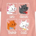 thumbnail image 3 of Disney Classics - Cats & Dogs - Un Deux Trois Cat - Toddler And Youth Girls Short Sleeve Graphic T-Shirt, 3 of 5