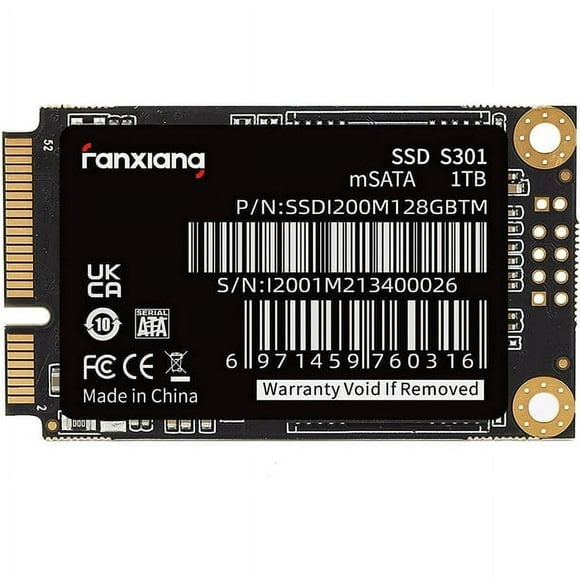 fanxiang S301 2TB mSATA SSD Mini SATA III 6Gb/s Internal Solid State Drive, 3D NAND, Compatible with Ultrabook Desktop PC Laptop