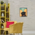 thumbnail image 2 of Dog Angel with Yellow Wings Gray Framed Floater Canvas Wall Art, design by Stephen Huneck, 2 of 10