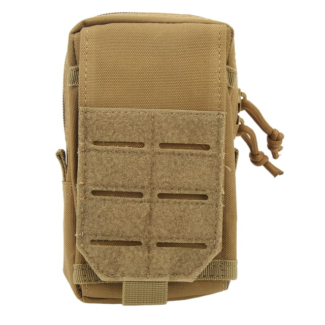 Molle-riñonera multiusos para teléfono móvil, riñonera de doble capa para hombre, para acampar al aire libre, pescar, color bronceado YUNYI BRAND Deportes