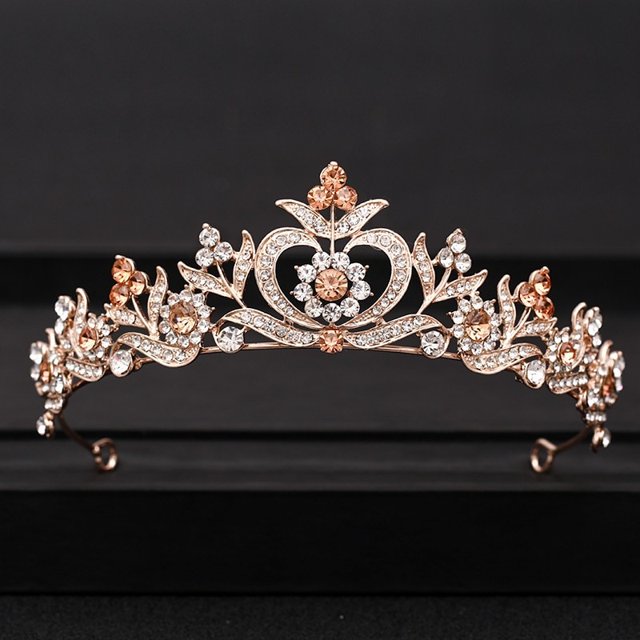 Corona de boda, joyería para el cabello, accesorios nupciales para el cabello, corona barroca para mujer, diamantes de imitación, Tiaras de cristal, novia, reina, fiesta, coronas, regalo Tan Jianjun unisex