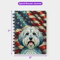 thumbnail image 5 of Patriotic Havanese Stained Glass Portrait American Flag Spiral Bound Journal Havanese Dog Lover Gifts Idea 5x7in Spiral Notebook - 01010, 5 of 5