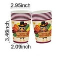thumbnail image 2 of Thanksgiving Cutlery Set - Turkey Thanksgiving Fall Thanksgiving Paper Plates Napkins Cups Tablecloth Cutlery Tableware Set for Autumn Friendsgiving Decorations, 2 of 6