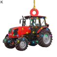 thumbnail image 2 of PENGXIANG Christmas Pendant Cartoon Vehicles Design Weather Proof Wooden Hanging Cars Pendant for Fireplace, 2 of 9